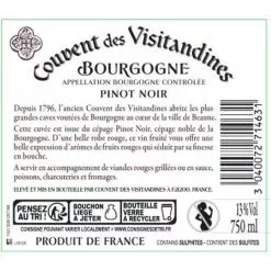 Coupon ✨ Couvent des Visitandines, 2020 - Bourgogne Pinot Noir AOP - Rouge - 75 cl 🥰 -Vins Rouges Soldes 3040072714631 2