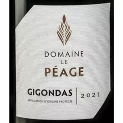 Meilleur prix ❤️ Domaine Le Peage, 2021 - Gigondas AOP - Rouge - 75 cl 👍 -Vins Rouges Soldes 3142806736930 3
