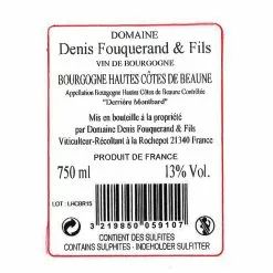 De gros 🎉 Domaine Denis Fouquerand & Fils Derrière Montbard BIO, 2020 - Bourgogne Hautes-Côtes de Beaune AOP - Rouge - 75 cl ✨ -Vins Rouges Soldes 3219850059107 2