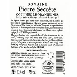 Remise 👏 Cave de Tain Domaine Pierre Secrète, 2020 - Collines Rhodaniennes IGP - Rouge - 75 cl 🔔 6 Remise 👏 Cave de Tain Domaine Pierre Secrète, 2020 - Collines Rhodaniennes IGP - Rouge - 75 cl 🔔 -Vins Rouges Soldes 3234782103636 2