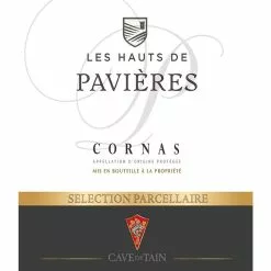 Grosses soldes 🎉 Cave de Tain Les Hauts de Pavières, 2019 - Cornas AOP - Rouge - 75 cl 🎉 -Vins Rouges Soldes 3234787173238 3