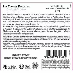 Bon marché ✨ Les Clos de Paulilles Jules Pams, 2019 - Collioure A.O.P. - Rouge - 75 cl 🎁 -Vins Rouges Soldes 3248847701682 3