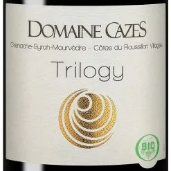 Promo ✨ Domaine Cazes Trilogy BIO, 2021 - Côtes-du-Roussillon-Villages AOP - Rouge - 75 cl ❤️ -Vins Rouges Soldes 3248847750604 3