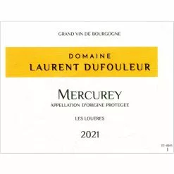 Nouveau ⭐ Domaine Laurent Dufouleur Les Louères, 2021 - Mercurey AOP - Rouge - 75 cl 🛒 -Vins Rouges Soldes 3259663039262 3
