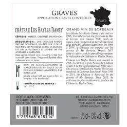 Promo 🤩 Château Les Bayles Daney, 2020 - Graves AOP - Rouge - 75 cl ✨ -Vins Rouges Soldes 3259868618514 2