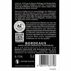 Budget ✨ Mouton Cadet, 2020 - Bordeaux AOP - Rouge - 75 cl ⌛ -Vins Rouges Soldes 3262151637758 2