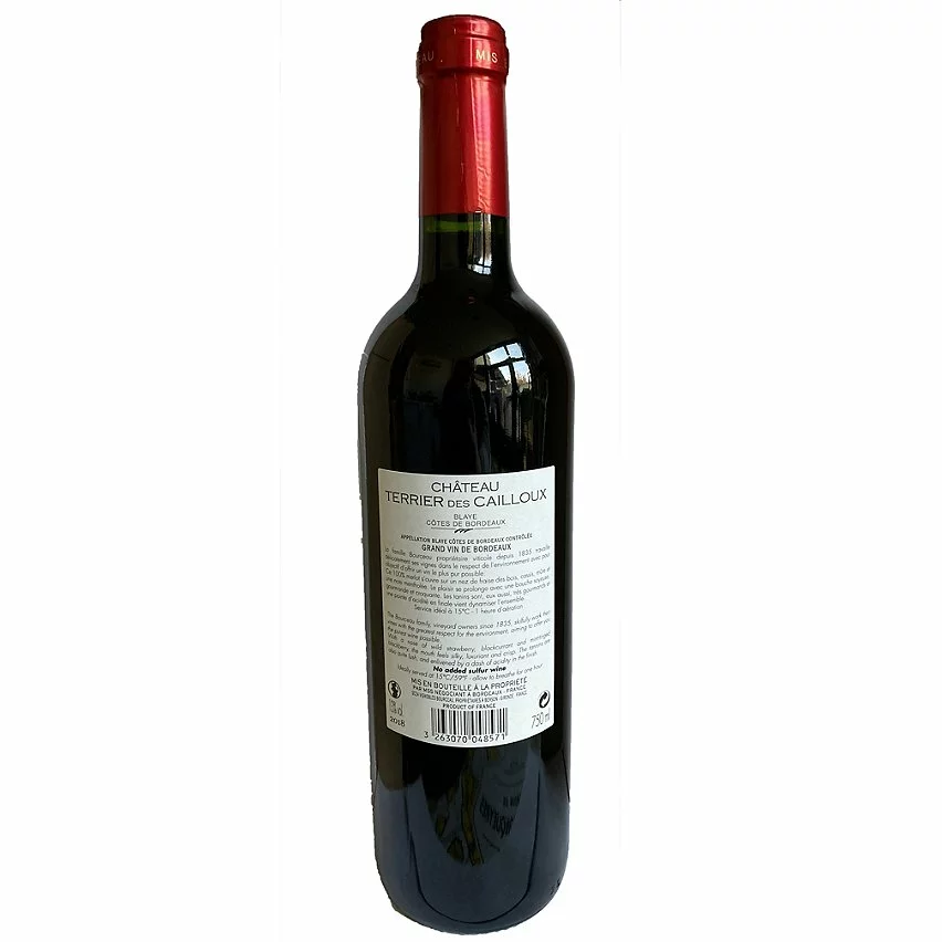 Offres 🥰 Château Terrier des Cailloux, 2018 - Blaye Côtes de Bordeaux AOP - Rouge - 75 cl 😀 4 Offres 🥰 Château Terrier des Cailloux, 2018 - Blaye Côtes de Bordeaux AOP - Rouge - 75 cl 😀 – Image 2