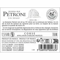Remise 😀 Domaine Petroni, 2020 - Vin de Corse ou Corse AOP - Rouge - 75 cl 🧨 -Vins Rouges Soldes 3268950002636 2