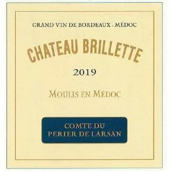 Offres 😀 Château Brillette, 2019 - Moulis ou Moulis-en-Médoc AOP - Rouge - 75 cl 🛒 7 Offres 😀 Château Brillette, 2019 - Moulis ou Moulis-en-Médoc AOP - Rouge - 75 cl 🛒 -Vins Rouges Soldes 3281417520191 3