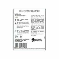 De gros 🔔 Château Pillebart, 2019 - Bordeaux AOP - Rouge - 75 cl ❤️ -Vins Rouges Soldes 3295890234599 3