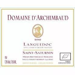 Meilleur prix ⌛ Domaine d'Archimbaud BIO, 2019 - Languedoc AOC - Rouge - 75 cl ❤️ -Vins Rouges Soldes 3298480100564 2