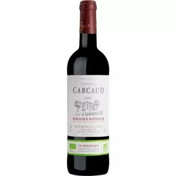 Budget 👏 Château Carcaud BIO, 2018 - Bordeaux Supérieur AOP - Rouge - 75 cl 👏