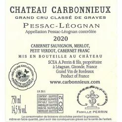 Meilleure affaire 💯 Château Carbonnieux, 2020 - Pessac-Léognan AOP - Rouge - 75 cl 👏 -Vins Rouges Soldes 3330251201206 2