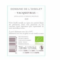 Les meilleures critiques de 🔔 Domaine de l'Oiselet BIO, 2020 - Vacqueyras AOP - Rouge - 75 cl ❤️ -Vins Rouges Soldes 3343380031156 2