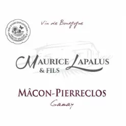 De gros ⌛ Maurice Lapalus & Fils, 2021 - Mâcon Pierreclos AOP - Rouge - 75 cl ❤️ -Vins Rouges Soldes 3379810087271 3