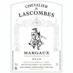 De gros 🤩 Chevalier de Lascombes, 2019 - Margaux AOP - Rouge - 75 cl 👏 -Vins Rouges Soldes 3410252190041 2
