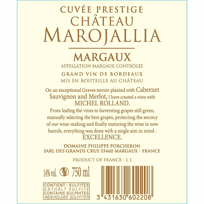 Grosses soldes ⌛ Château Marojallia, 2020 - Margaux AOP - Rouge - 75 cl ✨ 4 Grosses soldes ⌛ Château Marojallia, 2020 - Margaux AOP - Rouge - 75 cl ✨ – Image 2