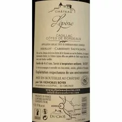 Vente flash 🎉 Château Lepine, 2020 - Cadillac Côtes de Bordeaux AOP - Rouge - 75 cl 🥰 -Vins Rouges Soldes 3431751098201 2