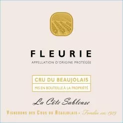 Offres ⌛ Vignerons des Crus du Beaujolais La Côte Sableuse, 2021 - Fleurie AOP - Rouge - 75 cl 🛒 -Vins Rouges Soldes 3436730011073 3