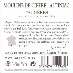 Bon marché 🧨 Mouline de Ciffre Altiniac Grande Cuvée, 2018 - Faugères AOP - Rouge - 75 cl 🧨 -Vins Rouges Soldes 3454781519652 2