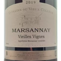 Bon marché 🛒 Domaine du Vieux Collège Vieilles Vignes, 2019 - Marsannay AOP - Rouge - 75 cl 😍 -Vins Rouges Soldes 3463640053244 3