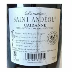 Meilleure vente 👍 Domaine Saint-Andéol, 2020 - Cairanne AOP - Rouge - 75 cl 👍 -Vins Rouges Soldes 3467231611219 2