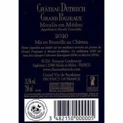 Les meilleures critiques de 💯 Château Dutruch Grand Poujeaux, 2020 - Moulis ou Moulis-en-Médoc AOP - Rouge - 75 cl 🥰 -Vins Rouges Soldes 3482150000005 2