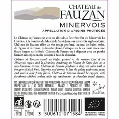 Meilleur prix 😀 Château de Fauzan BIO, 2021 - Minervois AOP - Rouge - 75 cl ❤️ -Vins Rouges Soldes 3500610071584 2