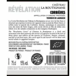 Coupon ✔️ Château La Boutignane Cuvée Révélation BIO, 2020 - Corbières AOP - Rouge - 75 cl ⭐ -Vins Rouges Soldes 3500610144684 2