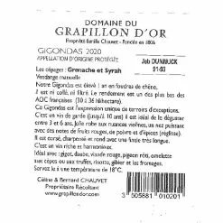 Top 10 ✔️ Domaine du Grapillon d'Or 1806 Préférence, 2020 - Gigondas AOP - Rouge - 75 cl ⌛ -Vins Rouges Soldes 3505881010201 2