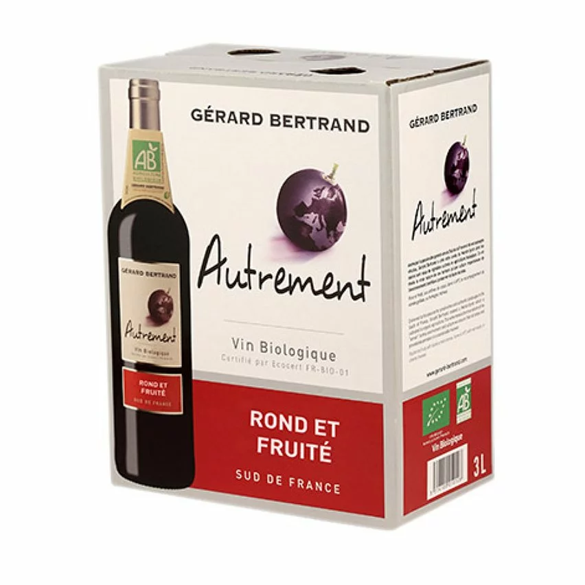 Offres ✔️ Autrement - Gérard Bertrand BIO - Vin de France - Rouge - Bag in Box - 3 L ✨ 3 Offres ✔️ Autrement - Gérard Bertrand BIO - Vin de France - Rouge - Bag in Box - 3 L ✨
