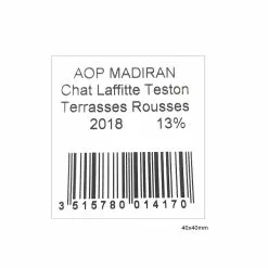 Remise 👏 Château Laffite Teston Terrasses Rousses, 2018 - Madiran AOP - Rouge - 75 cl 🧨 -Vins Rouges Soldes 3515780014170 3