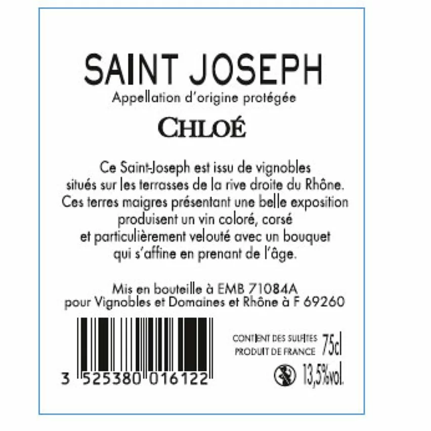 Grosses soldes 👍 Domaine de Champal Chloé, 2020 - Saint-Joseph AOP - Rouge - 75 cl 🥰 4 Grosses soldes 👍 Domaine de Champal Chloé, 2020 - Saint-Joseph AOP - Rouge - 75 cl 🥰 – Image 2