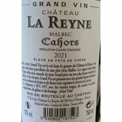 Acheter ✔️ Château La Reyne Grand Vin, 2021 - Cahors AOP - Rouge - 75 cl ⭐ -Vins Rouges Soldes 3540802167527 2