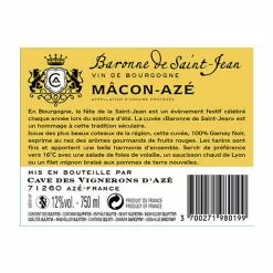 De gros 🥰 Baronne de Saint-Jean, 2021 - Mâcon-Azé AOP - Rouge - 75 cl 🌟 12 De gros 🥰 Baronne de Saint-Jean, 2021 - Mâcon-Azé AOP - Rouge - 75 cl 🌟 -Vins Rouges Soldes 3700271980199 4