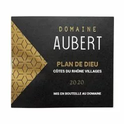 Sortie 🧨 Domaine Aubert, 2020 - Côtes du Rhône Villages Plan de Dieu AOP - Rouge - 75 cl ✔️ -Vins Rouges Soldes 3700381913117 3