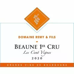 Les meilleures critiques de 🥰 Domaine Rémy & Fils "Les Cent Vignes", 2020 - Beaune 1er Cru AOP - Rouge - 75 cl ✨ -Vins Rouges Soldes 3700558836416 3