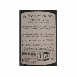 Budget 👏 Domaine des Gravennes Petit Ecureuil BIO, 2020 - Côtes du Rhône AOP - Rouge - 75 cl ✨ -Vins Rouges Soldes 3760042911159 2 1