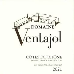 Remise 👍 Domaine Ventajol, 2021 - Côtes du Rhône AOP - Rouge - 75 cl ⌛ -Vins Rouges Soldes 3760050860333 3