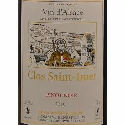 Le moins cher đ„ Domaine Ernest Burn Clos Saint-Imer, 2019 - Alsace Pinot Noir AOP - Rouge - 75 cl â 5 Le moins cher đ„ Domaine Ernest Burn Clos Saint-Imer, 2019 - Alsace Pinot Noir AOP - Rouge - 75 cl â -Vins Rouges Soldes 3760062478021 3