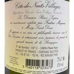 Vente flash ❤️ Rémi Seguin, 2020 - Côte de Nuits Villages AOP - Rouge - 75 cl 😀 -Vins Rouges Soldes 3760118323473 2