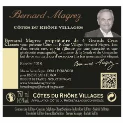 Top 10 🥰 Bernard Magrez, 2018 - Côtes du Rhône Villages AOP - Rouge - 75 cl ✨ -Vins Rouges Soldes 3760127871644 2