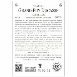 Bon marché 👏 Château Grand-Puy Ducasse, 2020 - Pauillac AOP - Rouge - 75 cl 🔔 -Vins Rouges Soldes 3760159850389 2