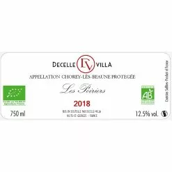 Promo 💯 Decelle Villa Les Poiriers BIO, 2018 - Chorey-les-Beaunes AOP - Rouge - 75 cl ✨ 5 Promo 💯 Decelle Villa Les Poiriers BIO, 2018 - Chorey-les-Beaunes AOP - Rouge - 75 cl ✨ -Vins Rouges Soldes 3760198754471 2