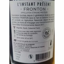 Meilleur prix 🥰 Domaine de Lescure L'Instant Présent, 2020 - Fronton AOP - Rouge - 75 cl ❤️ -Vins Rouges Soldes 3760243522130 2