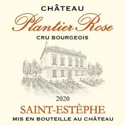 Meilleure vente 😀 Château Plantier Rose, 2020 - Saint-Estèphe AOP - Rouge - 75 cl ❤️ -Vins Rouges Soldes 3760259350307 3