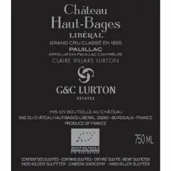 De gros ✨ Château Haut-Bages Libéral, 2020 - Pauillac AOP - Rouge - 75 cl ⌛ -Vins Rouges Soldes 3760268700520 2