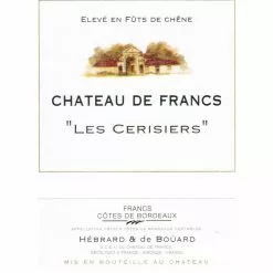 Remise ⌛ Magnum Château de Francs Les Cerisiers, 2020 - Francs Côtes de Bordeaux AOP - Rouge - 150 cl 🎁 -Vins Rouges Soldes 3760310690212 2