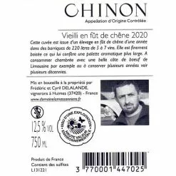 Acheter ❤️ Domaine La Massonière Vieilli en Fut de Chêne, 2020 - Chinon AOP - Rouge - 75 cl 😀 -Vins Rouges Soldes 3770001447025 2