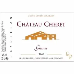 Offres 🌟 Château Cheret, 2020 - Graves AOP - Rouge - 75 cl ⌛ 5 Offres 🌟 Château Cheret, 2020 - Graves AOP - Rouge - 75 cl ⌛ -Vins Rouges Soldes 3770010320029 2